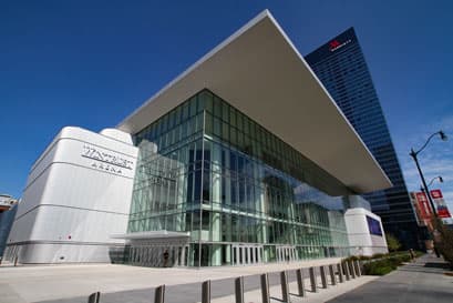 Wintrust Arena aerial view