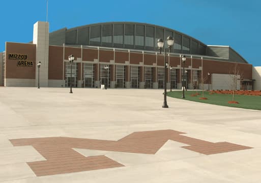 Mizzou Arena aerial view