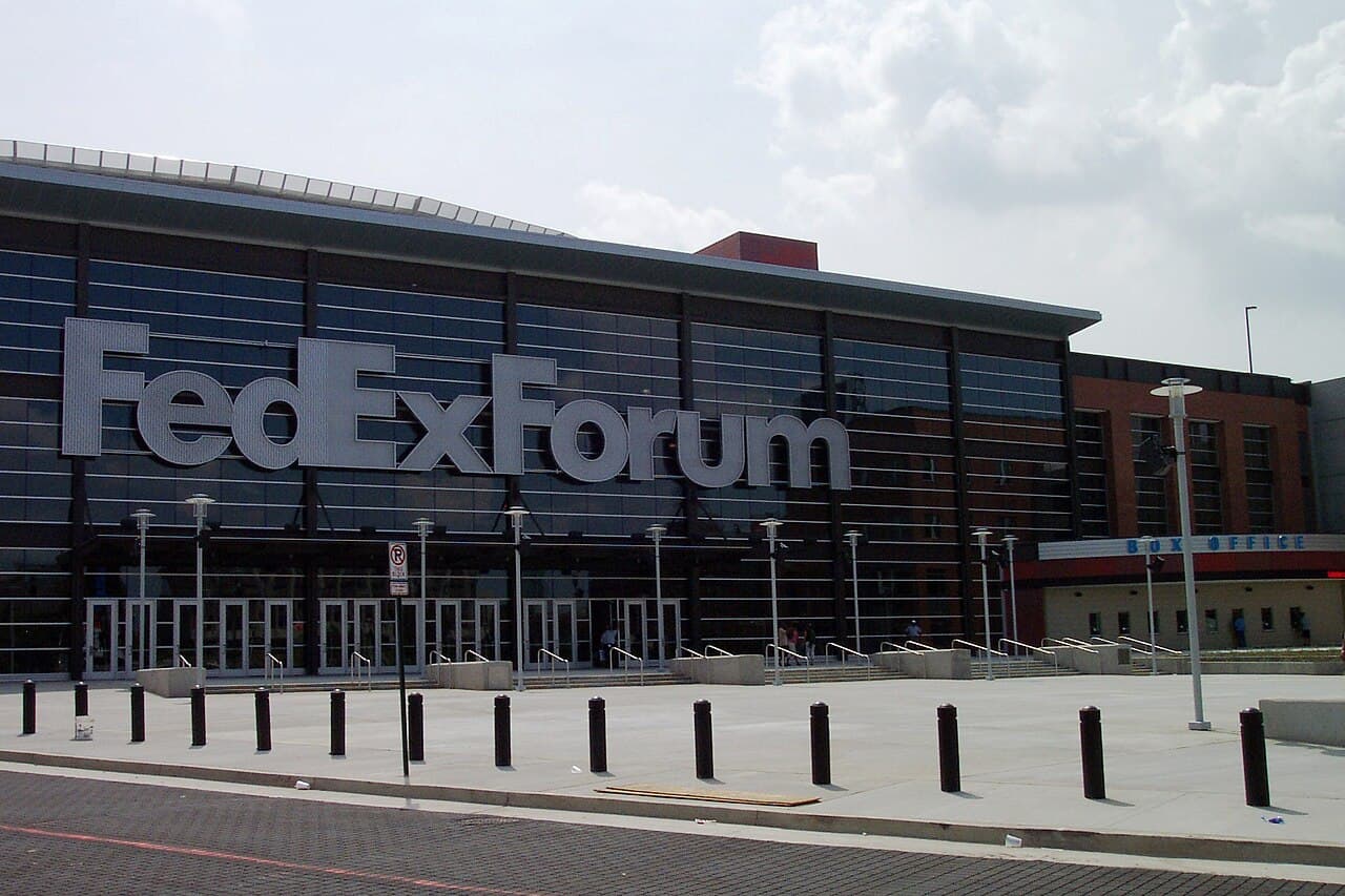 FedExForum aerial view