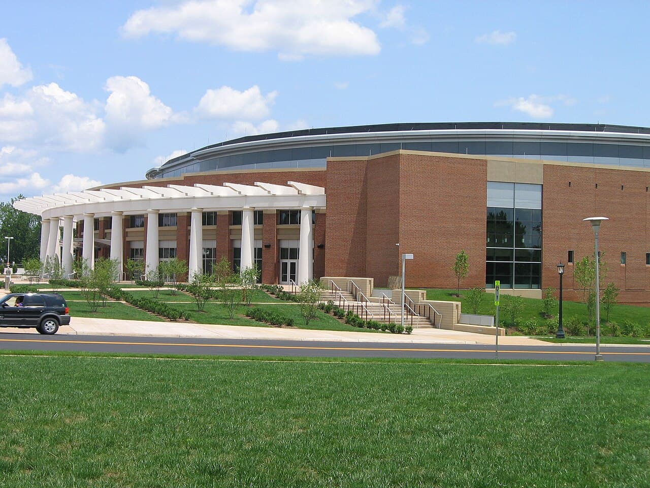 John Paul Jones Arena aerial view
