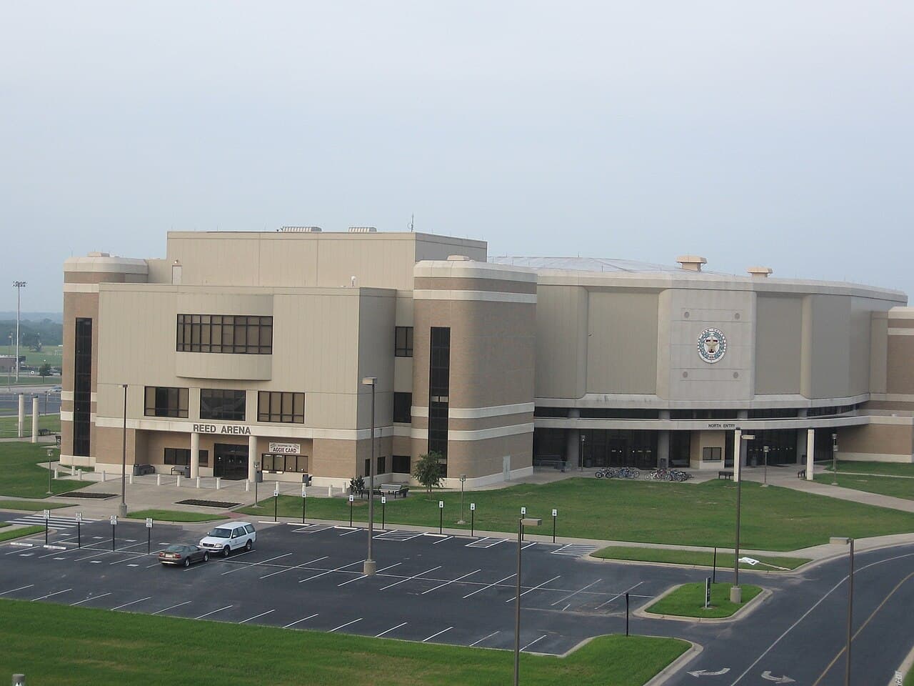 Reed Arena aerial view