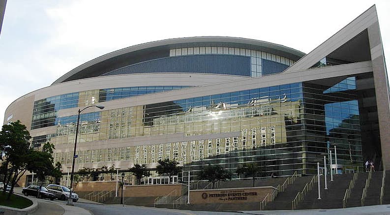 Petersen Events Center aerial view